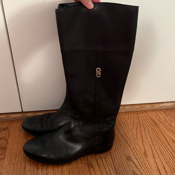 Cole Haan Black Leather Boot - Picture 1 of 2